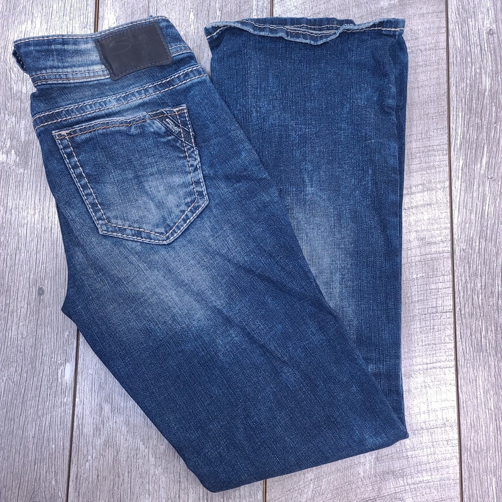 Silver Jeans Womens 28x31 Suki Bootcut Boot Blue Denim Mid Rise Western Pants